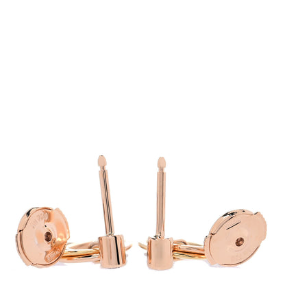 Cartier 18K Pink Yellow White Gold Diamond Trinity Drop Earrings 3 of 6