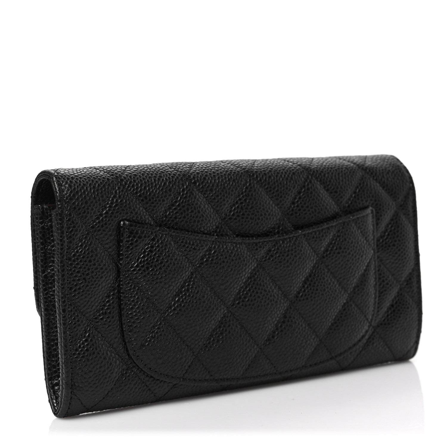 Chanel Caviar Quilted Large Flap Wallet Black 3 of 6