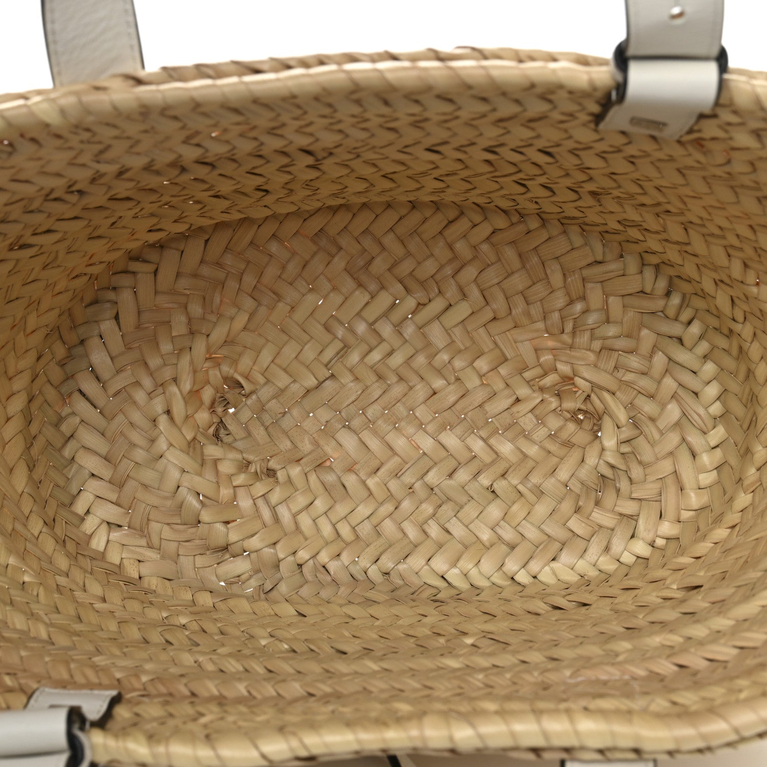 Loewe Raffia Basket Tote Bag Natural White 5 of 11