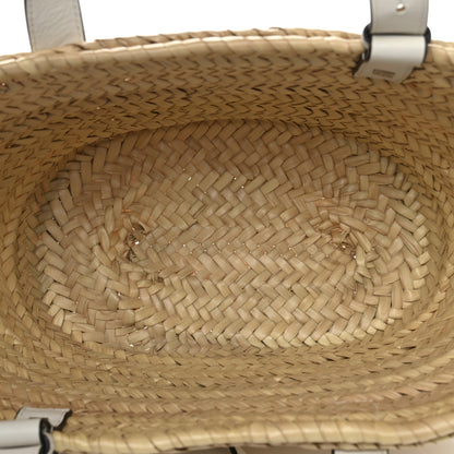 Loewe Raffia Basket Tote Bag Natural White 5 of 11