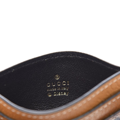Gucci X DISNEY Mini Vintage GG Supreme Monogram Mickey Mouse Card Holder Beige Vintage Sun Oil 6 of 7