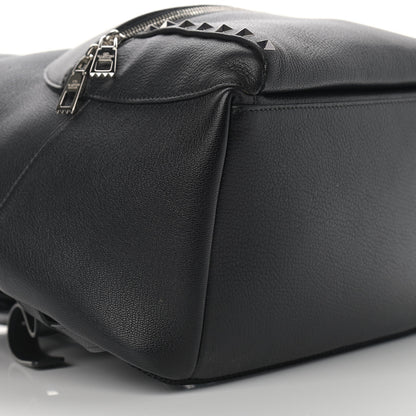 Valentino Garavani Grained Calfskin Rockstud Backpack Black 7 of 10