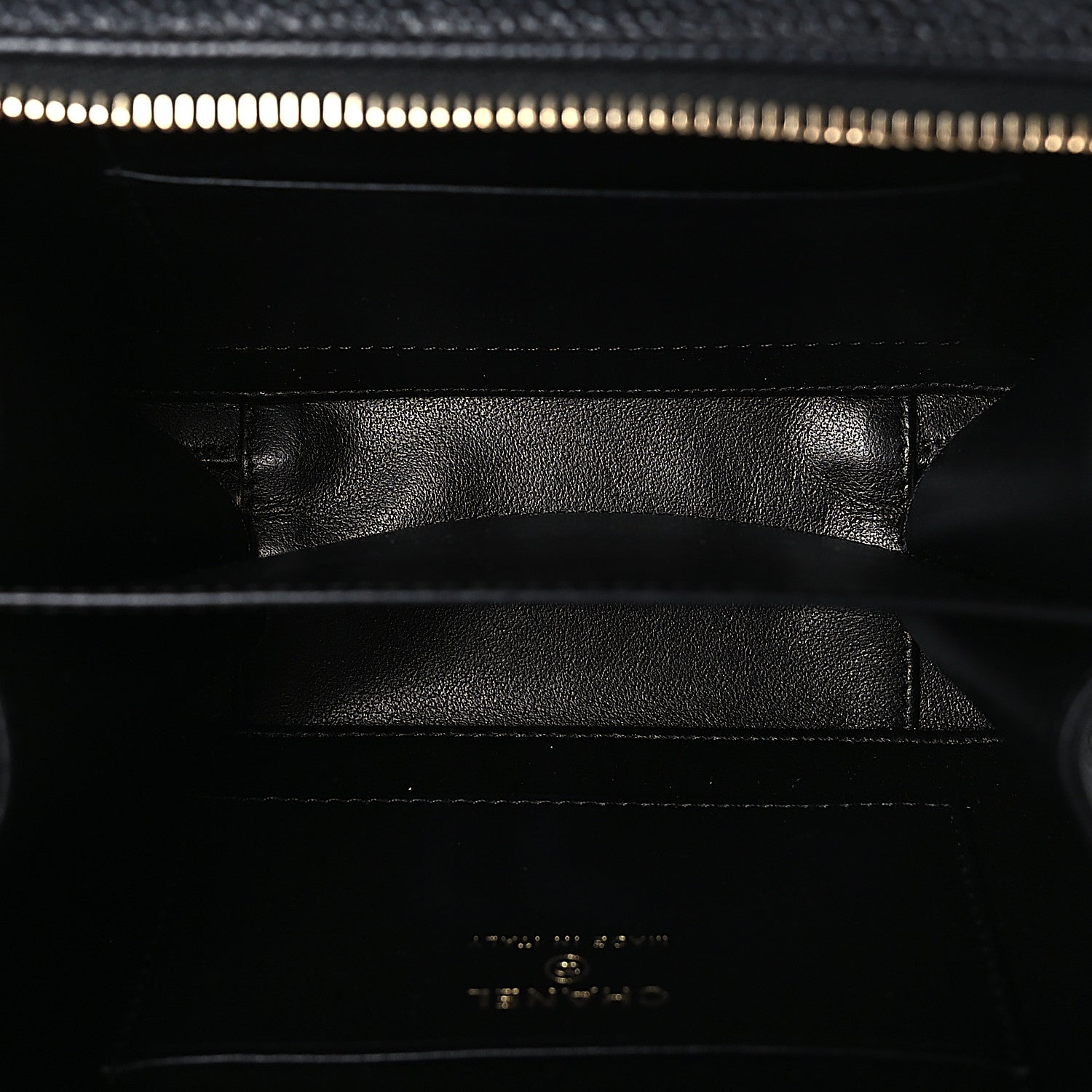 Chanel Caviar Quilted CC Filigree Vanity Clutch With Chain Black 5 of 10