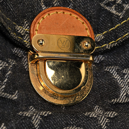 Louis Vuitton Denim Patchwork Speedy 30 Blue 11 of 14