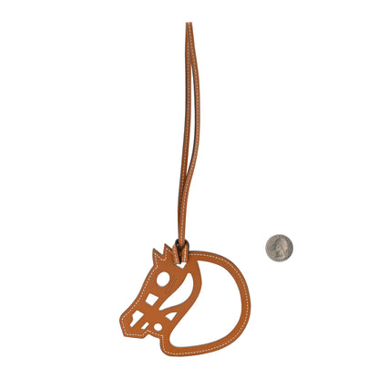 Hermes Swift Paddock Cheval Horse Bag Charm Gold 2 of 3