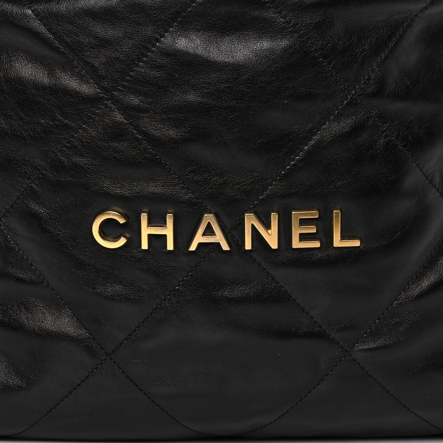 Chanel Shiny Calfskin Quilted Chanel 22 Black 9 of 13
