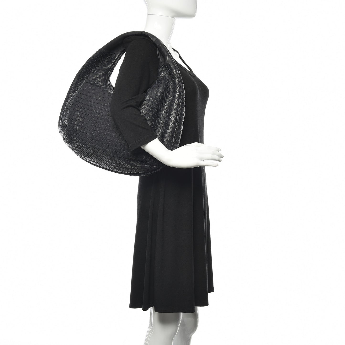 Nappa Intrecciato Large Belly Veneta Hobo Tourmaline
