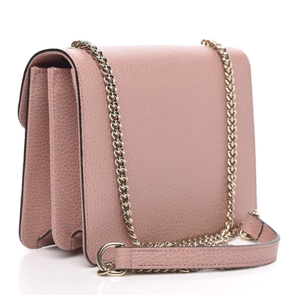 Gucci Dollar Calfskin Small Interlocking G Shoulder Bag Soft Pink 3 of 9