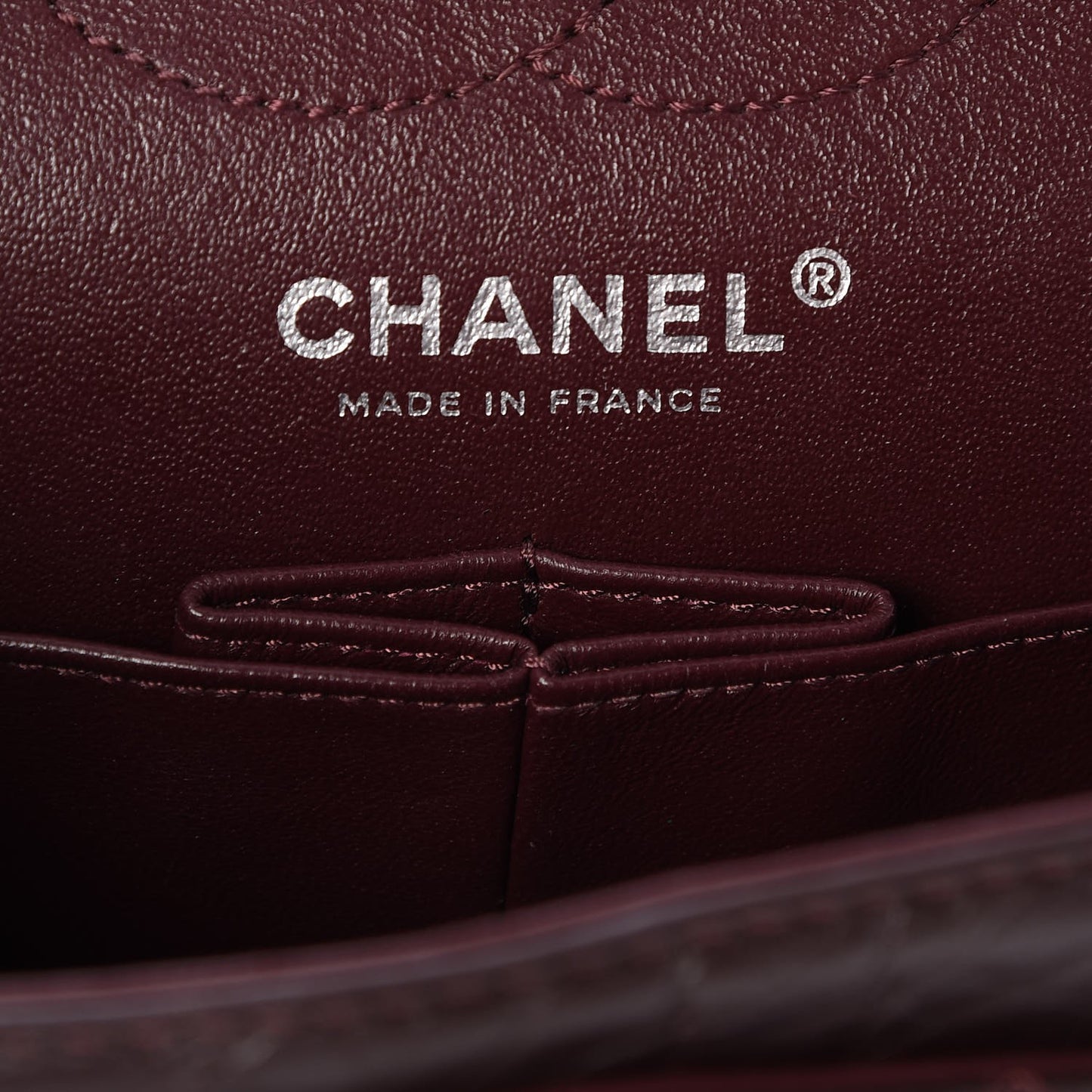 Aged Calfskin Lucky Charms 2.55 Reissue 224 Flap Burgundy
