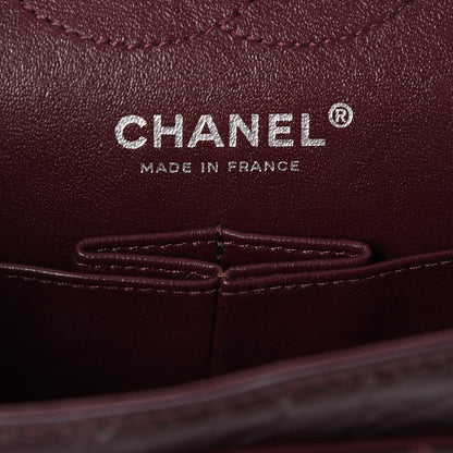 Chanel Aged Calfskin Lucky Charms 2.55 Reissue 224 Flap Burgundy 7 of 8