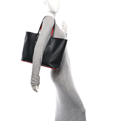 Christian Louboutin Calfskin Spikes East West Cabata Tote Black 2 of 11