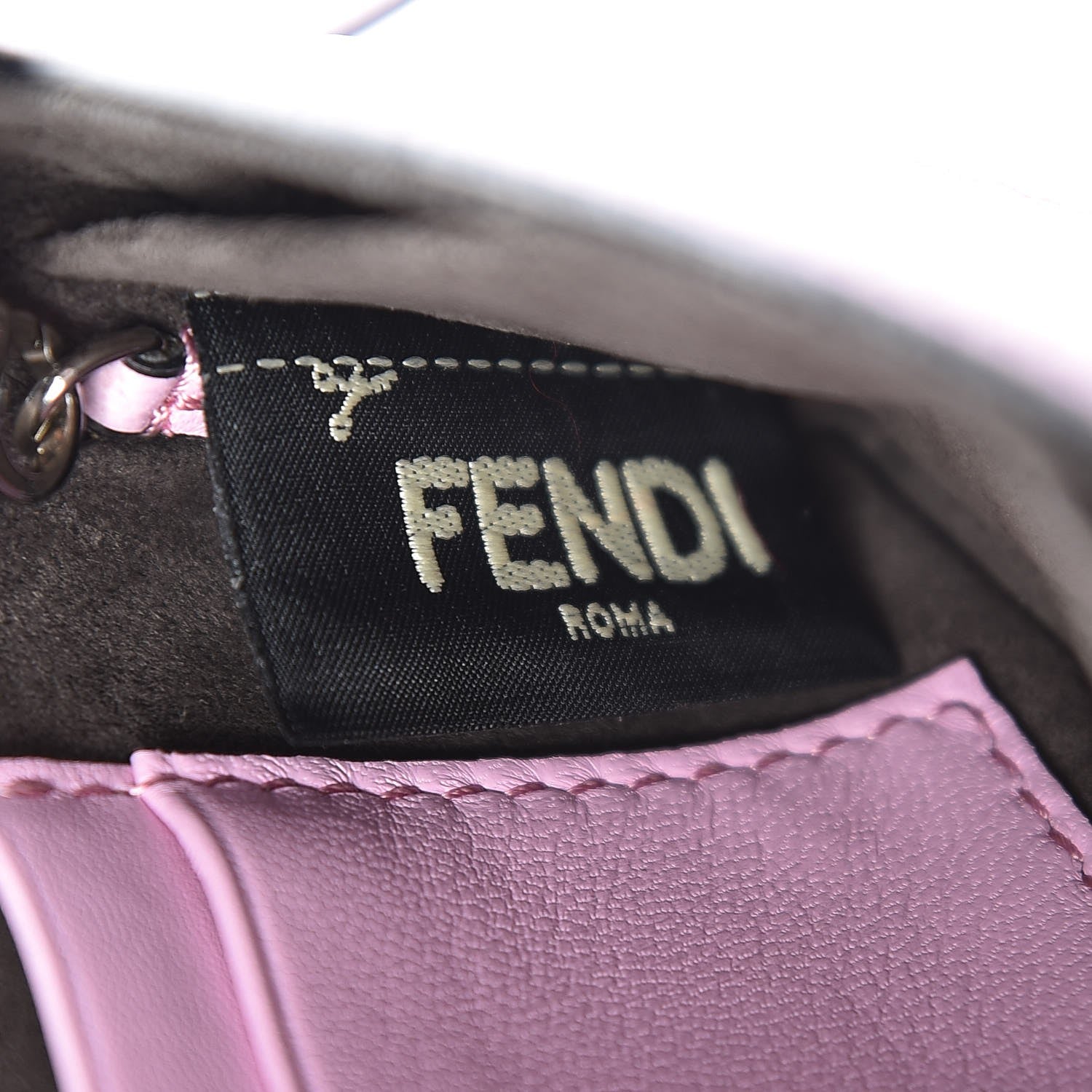 Fendi Nappa Rabbit Fox Fur Micro Buggie Baguette Lavanda 7 of 7