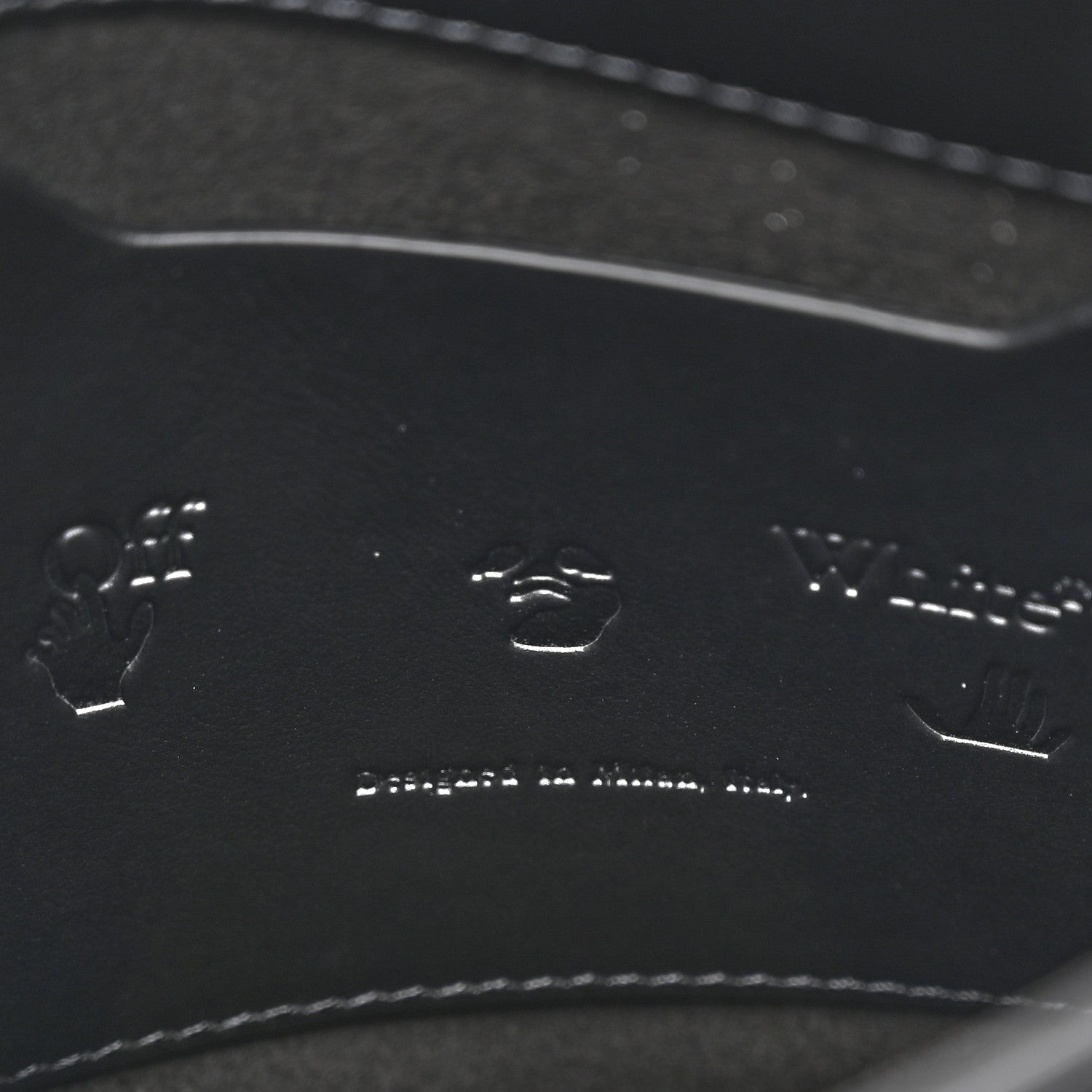 Off-White Calfskin Binder Clip Bag Black 6 of 11