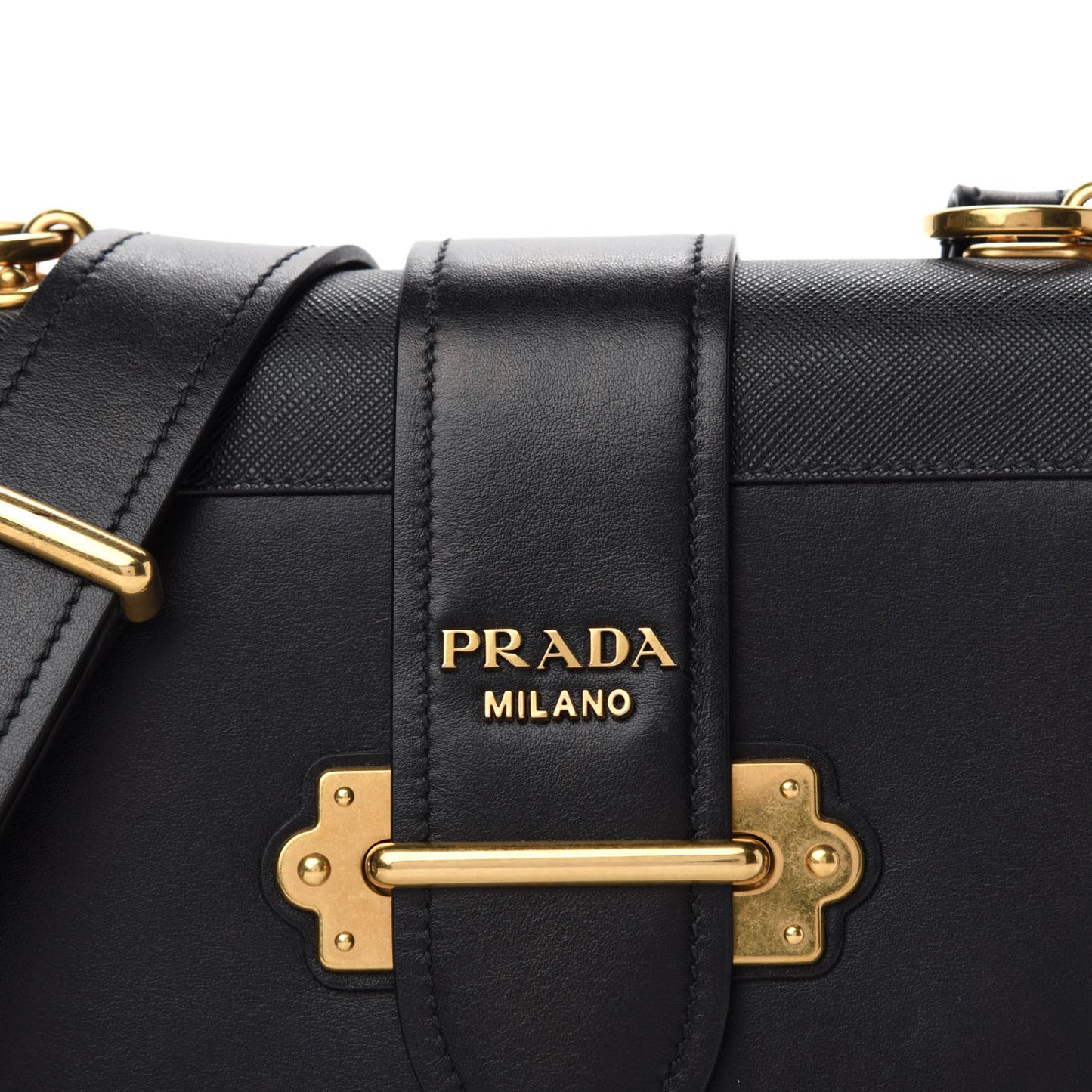 City Calfskin Saffiano Cahier Bag Black