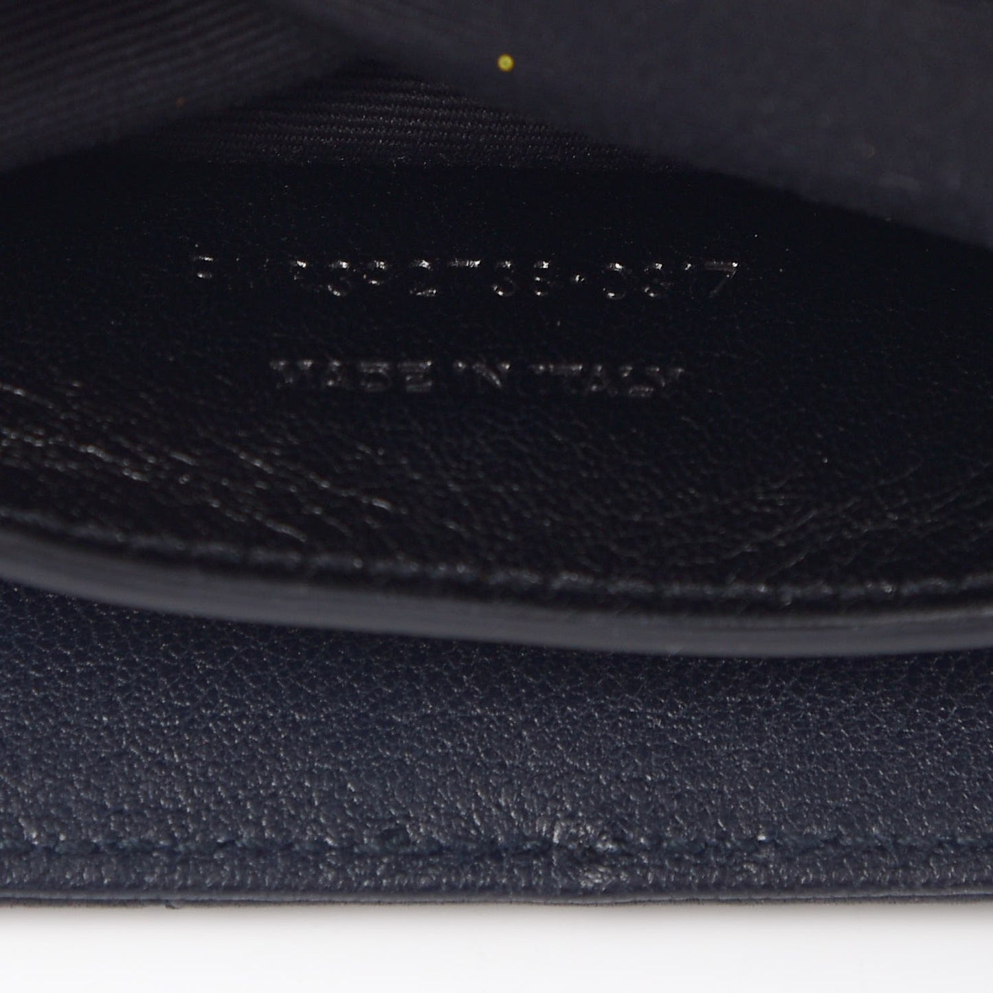 Sheepskin Matelasse Chevron Monogram Large College Satchel Navy Blue