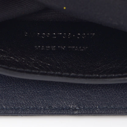 Saint Laurent Sheepskin Matelasse Chevron Monogram Large College Satchel Navy Blue 8 of 9