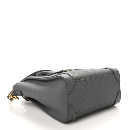 Celine Baby Drummed Calfskin Nano Luggage Kohl 4 of 10