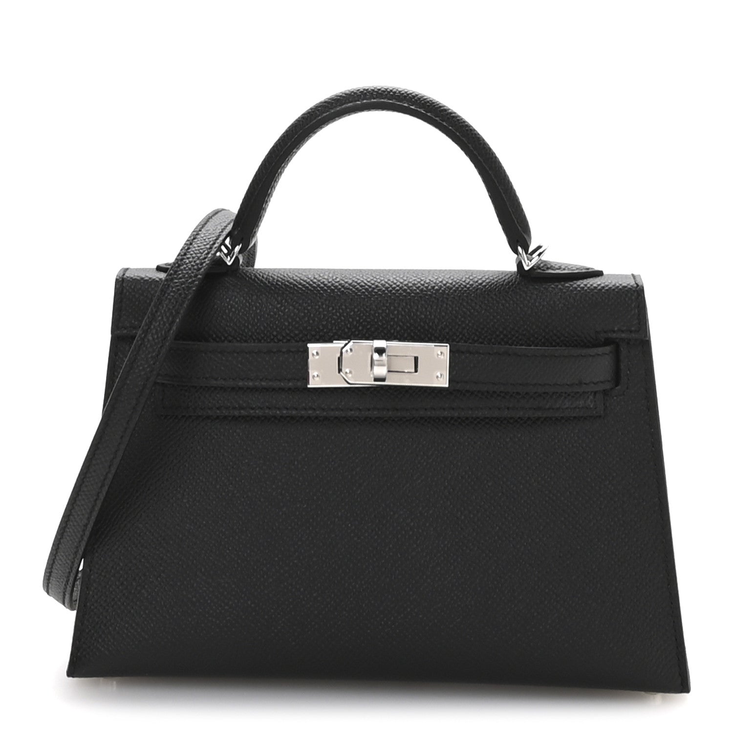 Hermes Mini Kelly 20cm in noir leather - Hermes