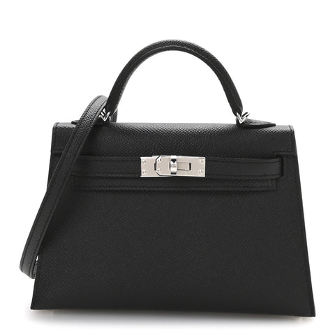 Epsom Mini Kelly Sellier 20 Black