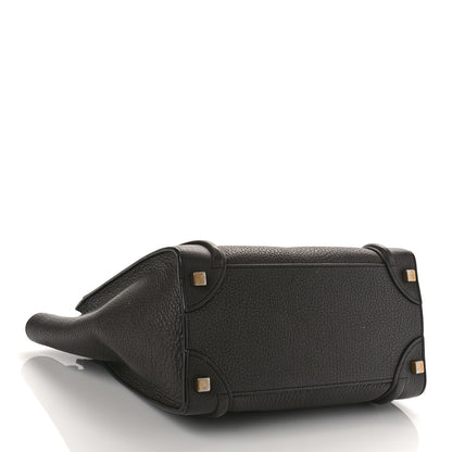 Celine Goatskin Micro Luggage Dark Taupe 4 of 11