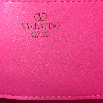 Valentino Garavani Nappa Small Rockstud Spike Hobo Fuxia 6 of 9