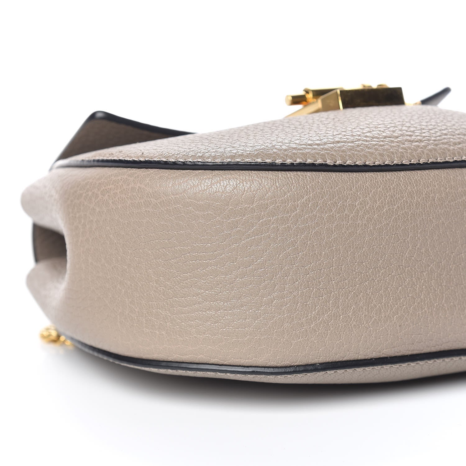 Chloe Grained Lambskin Mini Drew Shoulder Bag Motty Grey 5 of 9