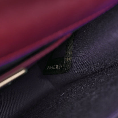Bulgari Calfskin Galuchat Serpenti Forever Crossbody Plum 7 of 15