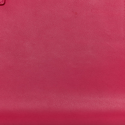 Saint Laurent Calfskin Classic Y Ligne Clutch Fuchsia 26 of 29