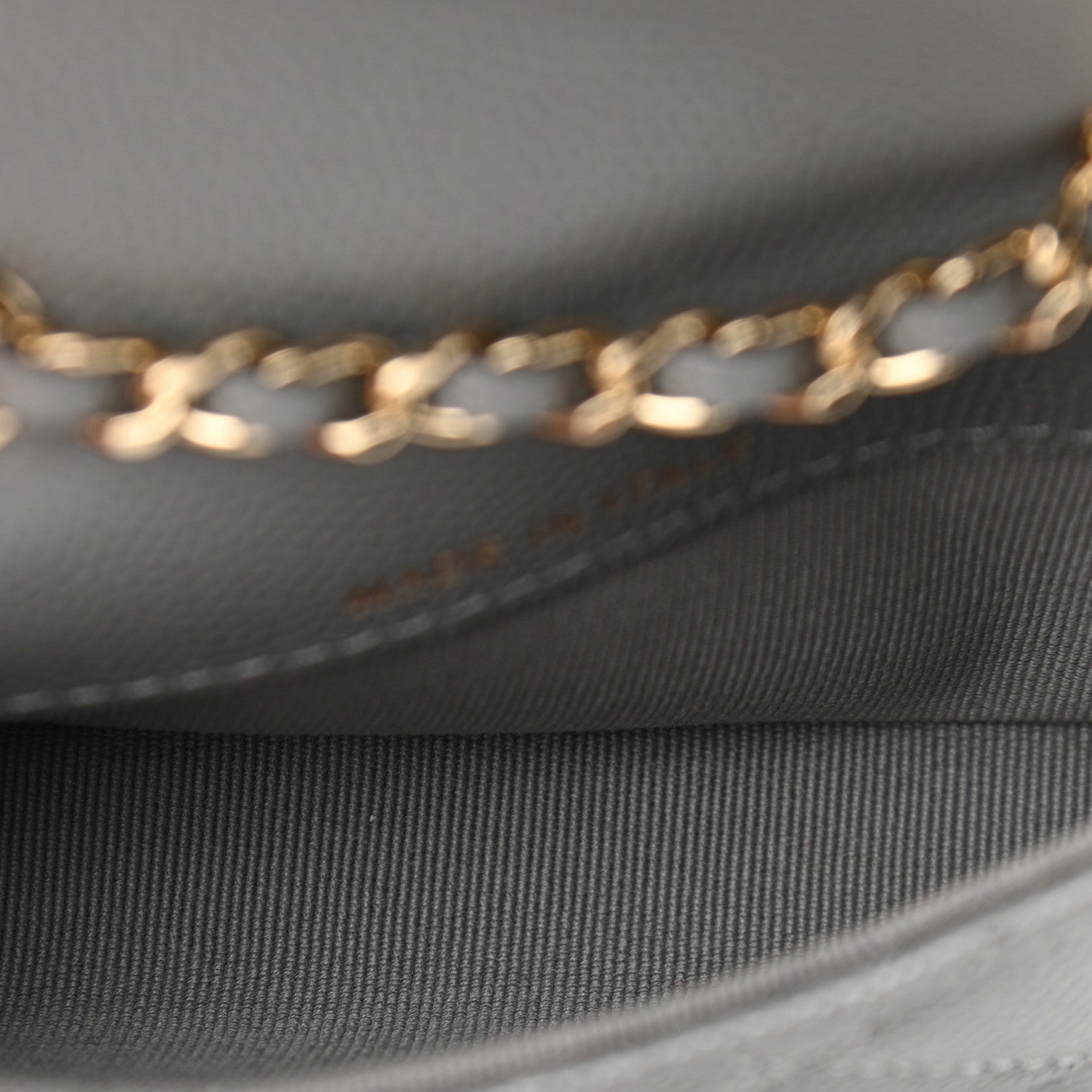 Chanel Caviar Quilted Mini Chain Belt Bag Grey 5 of 12