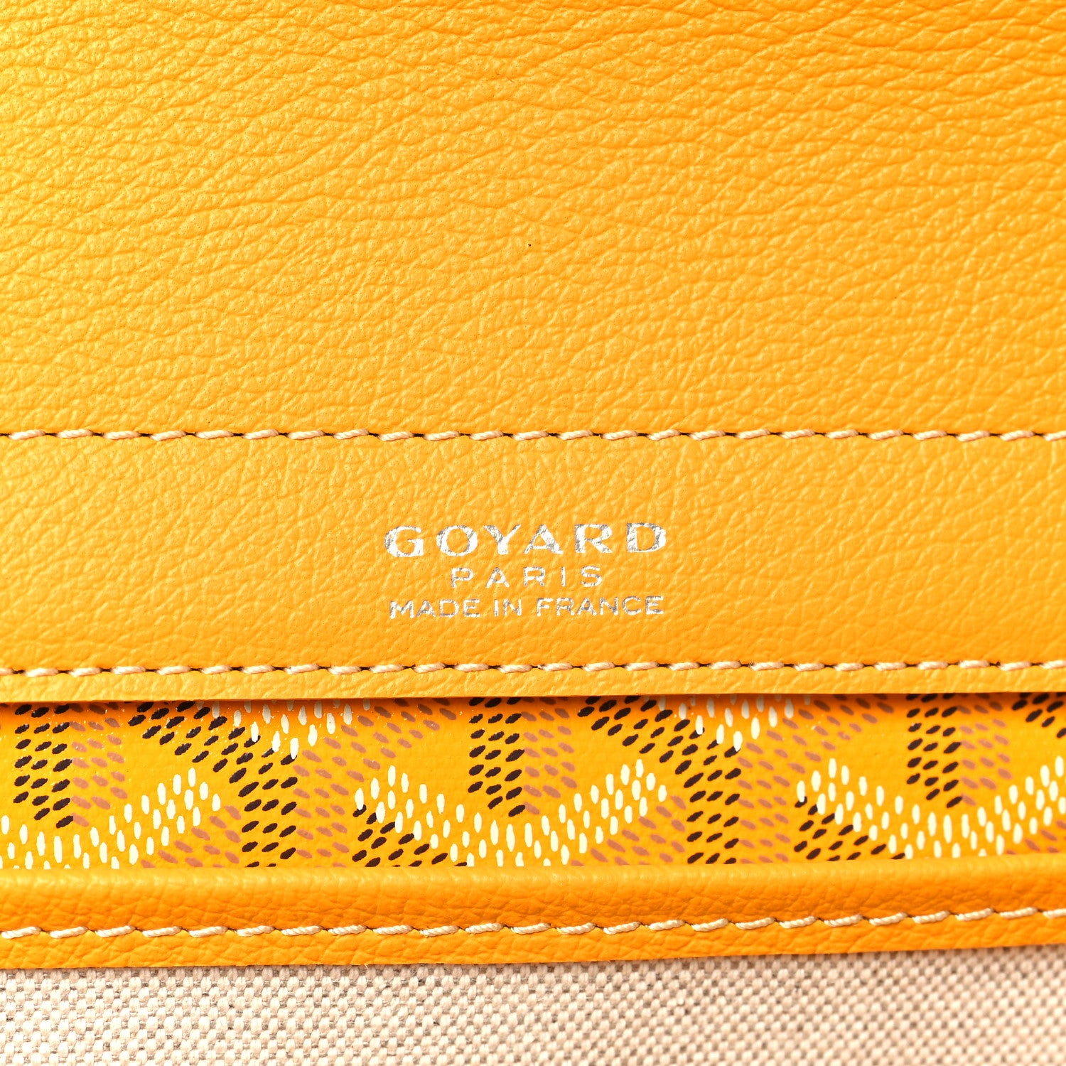 Goyard Goyardine Rouette PM Yellow 6 of 9