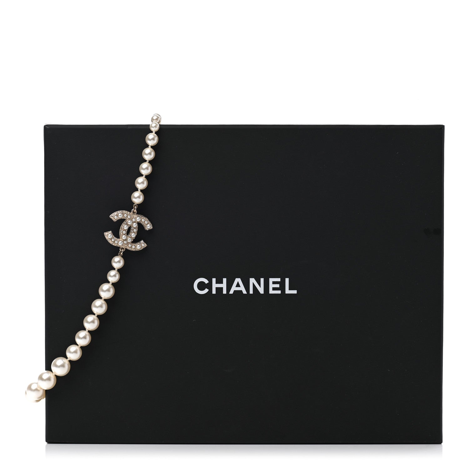 Chanel Pearl CC 100th Anniversary Necklace Light Gold 6 of 6