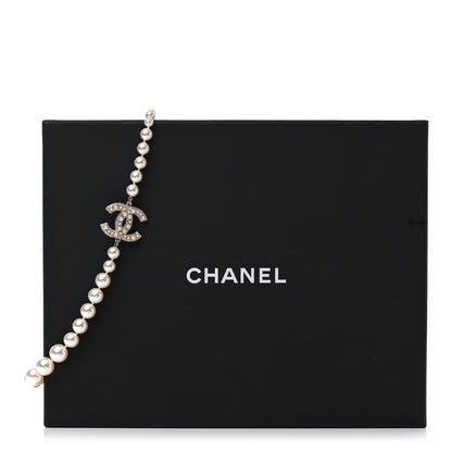 Chanel Pearl CC 100th Anniversary Necklace Light Gold 6 of 6