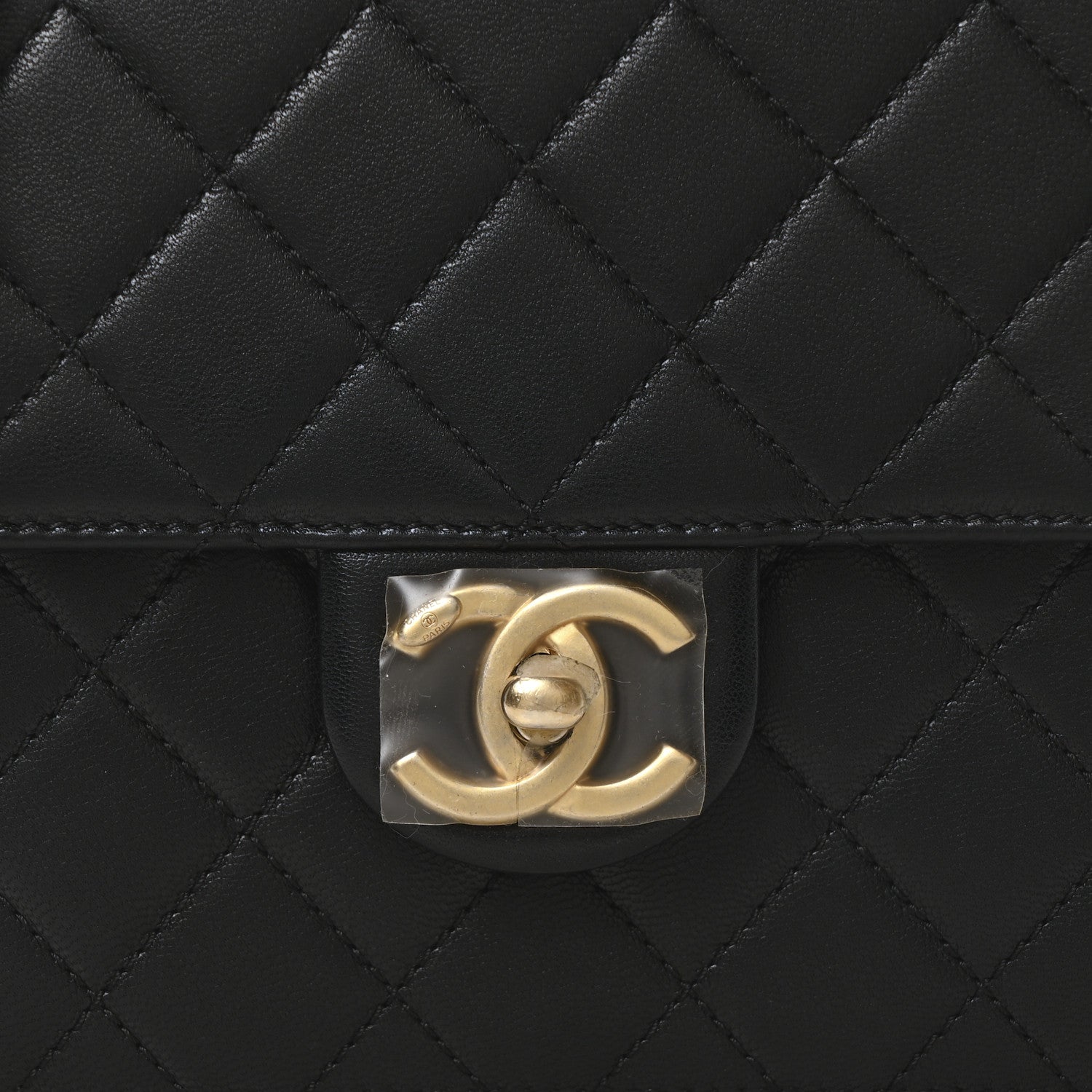 Chanel Lambskin Quilted Chic Pearls Flap Black 9 of 11