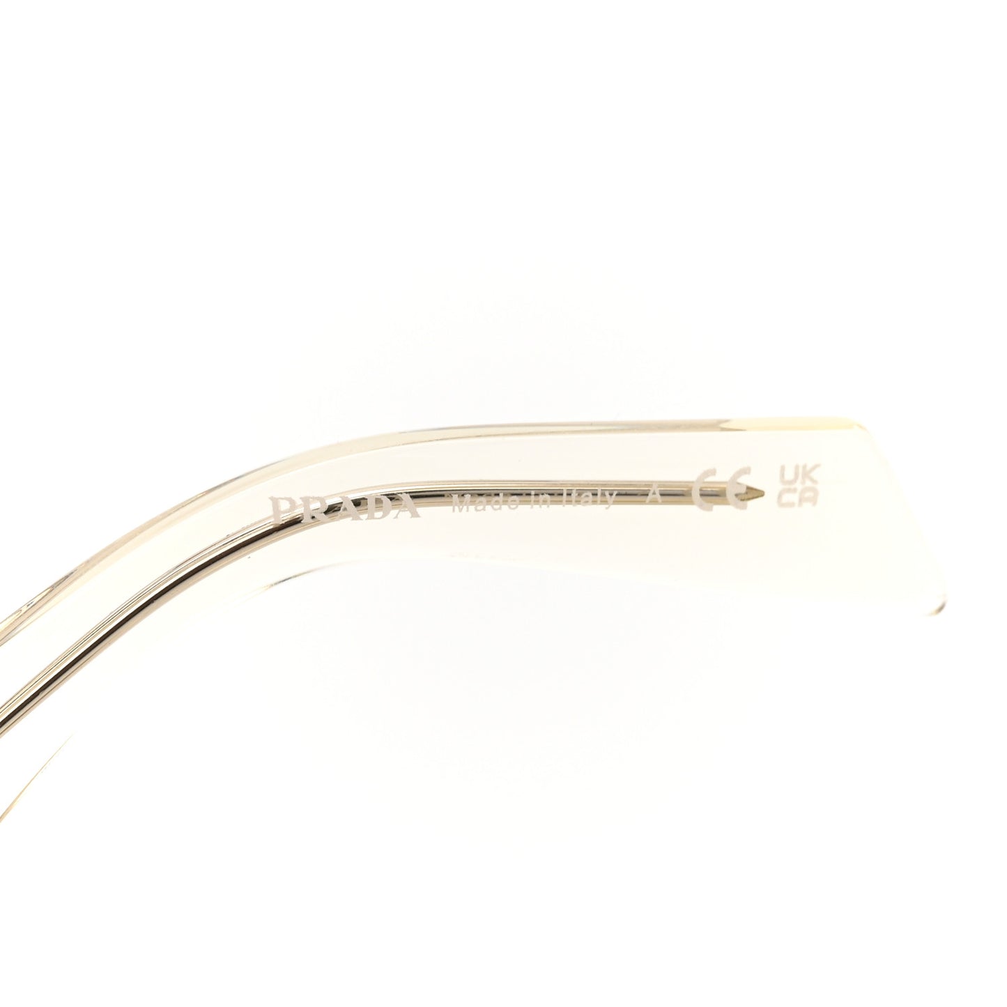Acetate Symbole Sunglasses SPR 17W Transparent Gold