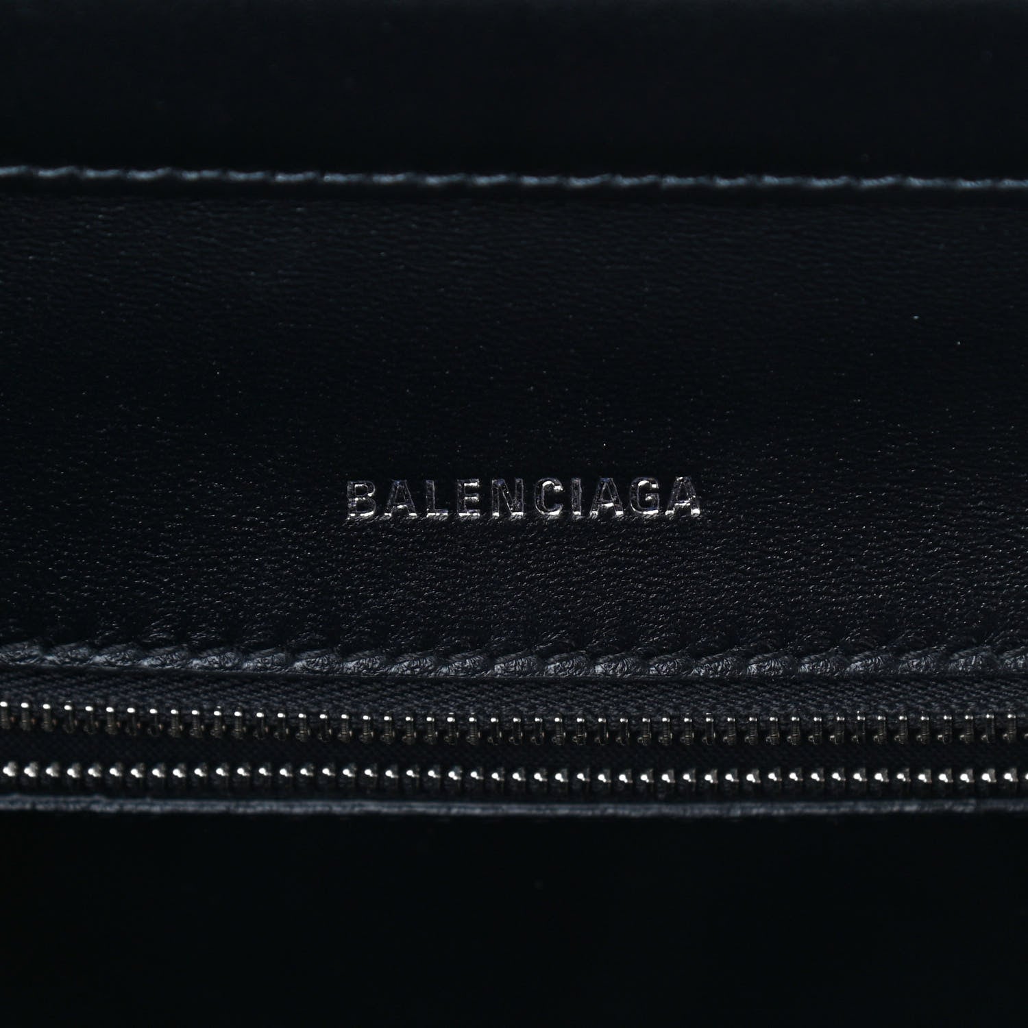 Balenciaga Shiny Box Calfskin Medium Ghost Shoulder Bag Black 6 of 9