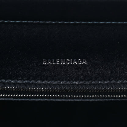 Balenciaga Shiny Box Calfskin Medium Ghost Shoulder Bag Black 6 of 9