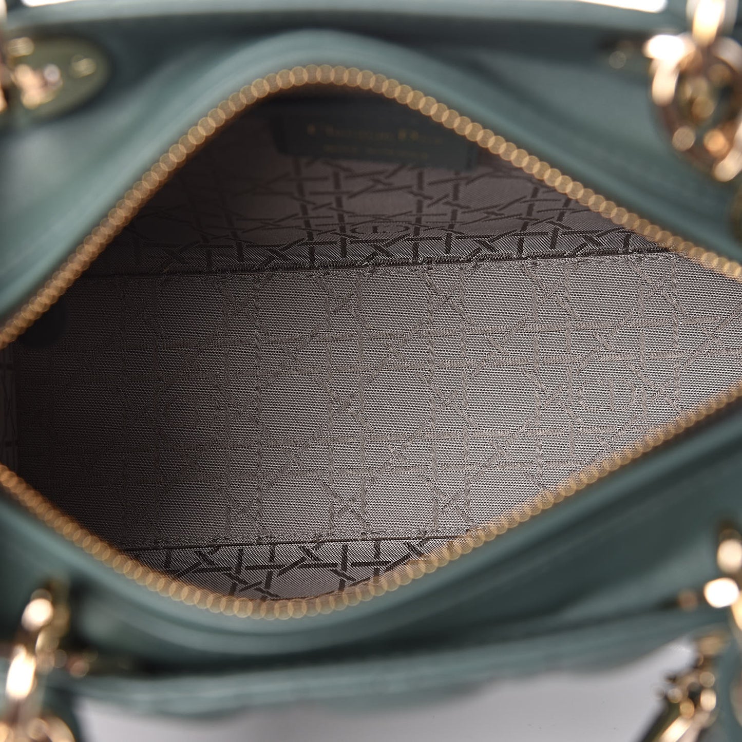 Lambskin Cannage Medium Lady Dior Orage
