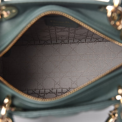 Christian Dior Lambskin Cannage Medium Lady Dior Orage 5 of 11
