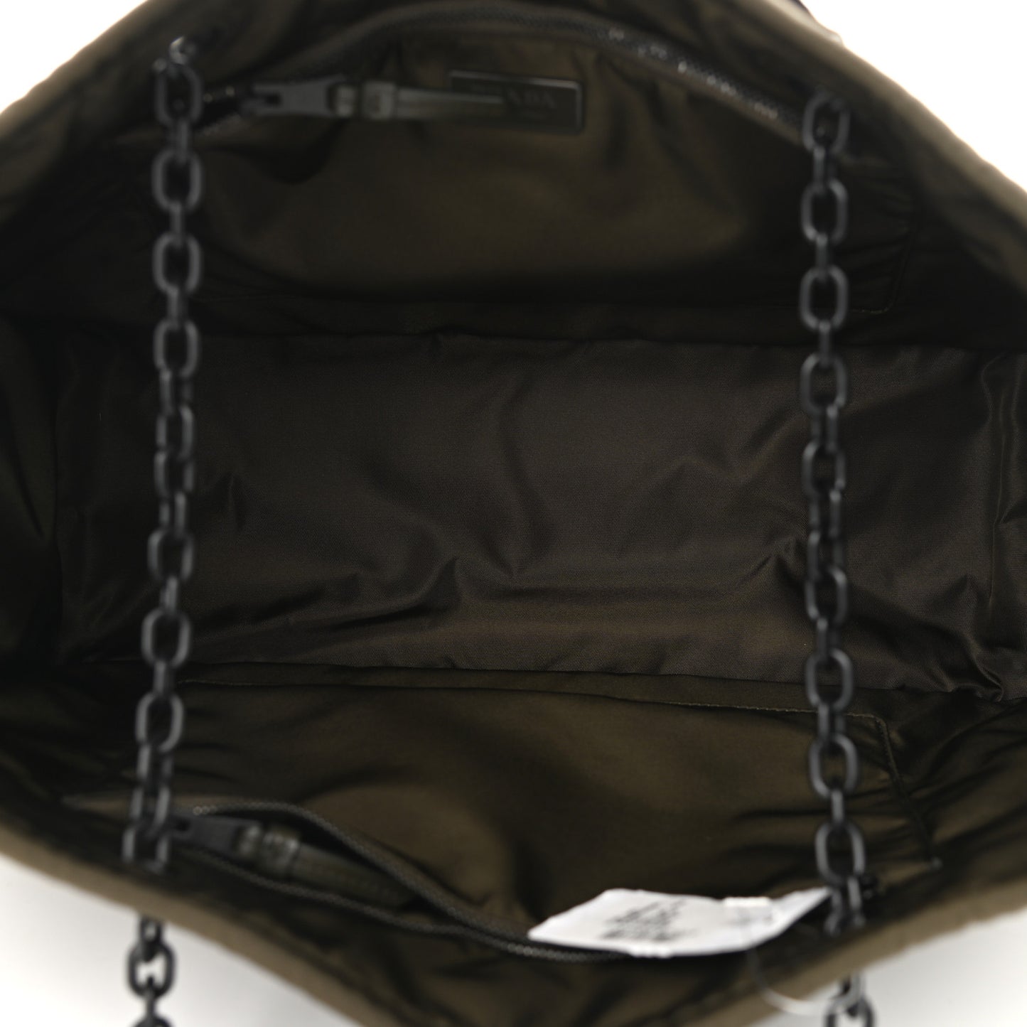 Tessuto Nylon Chain Tote Mimetico