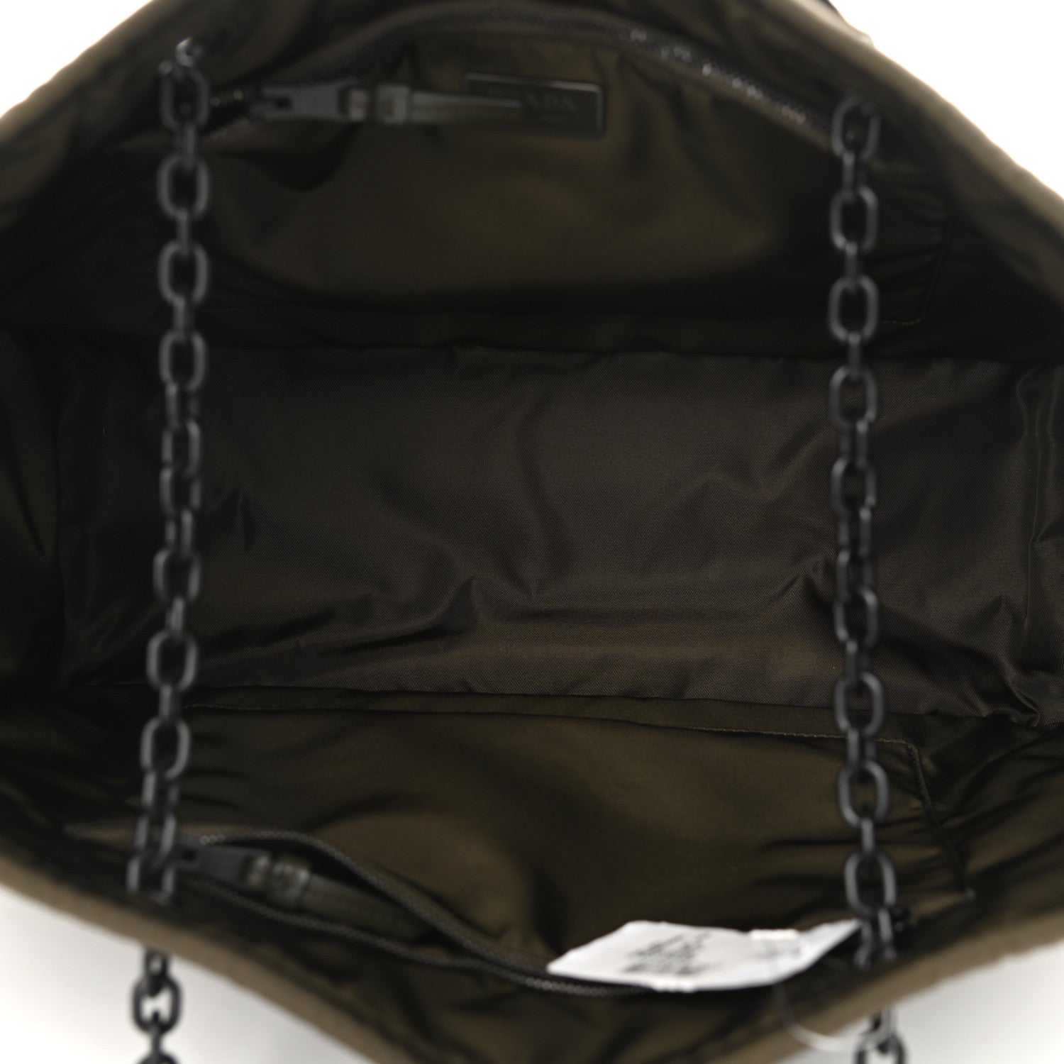 Prada Tessuto Nylon Chain Tote Mimetico 5 of 12