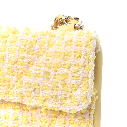 Chanel Tweed Quilted iPhone XII Pro Max Case With Chain Yellow Pink 8 of 13
