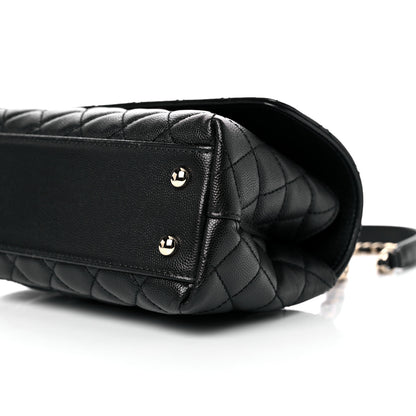 Chanel Caviar Quilted Mini Coco Handle Flap Black 9 of 9