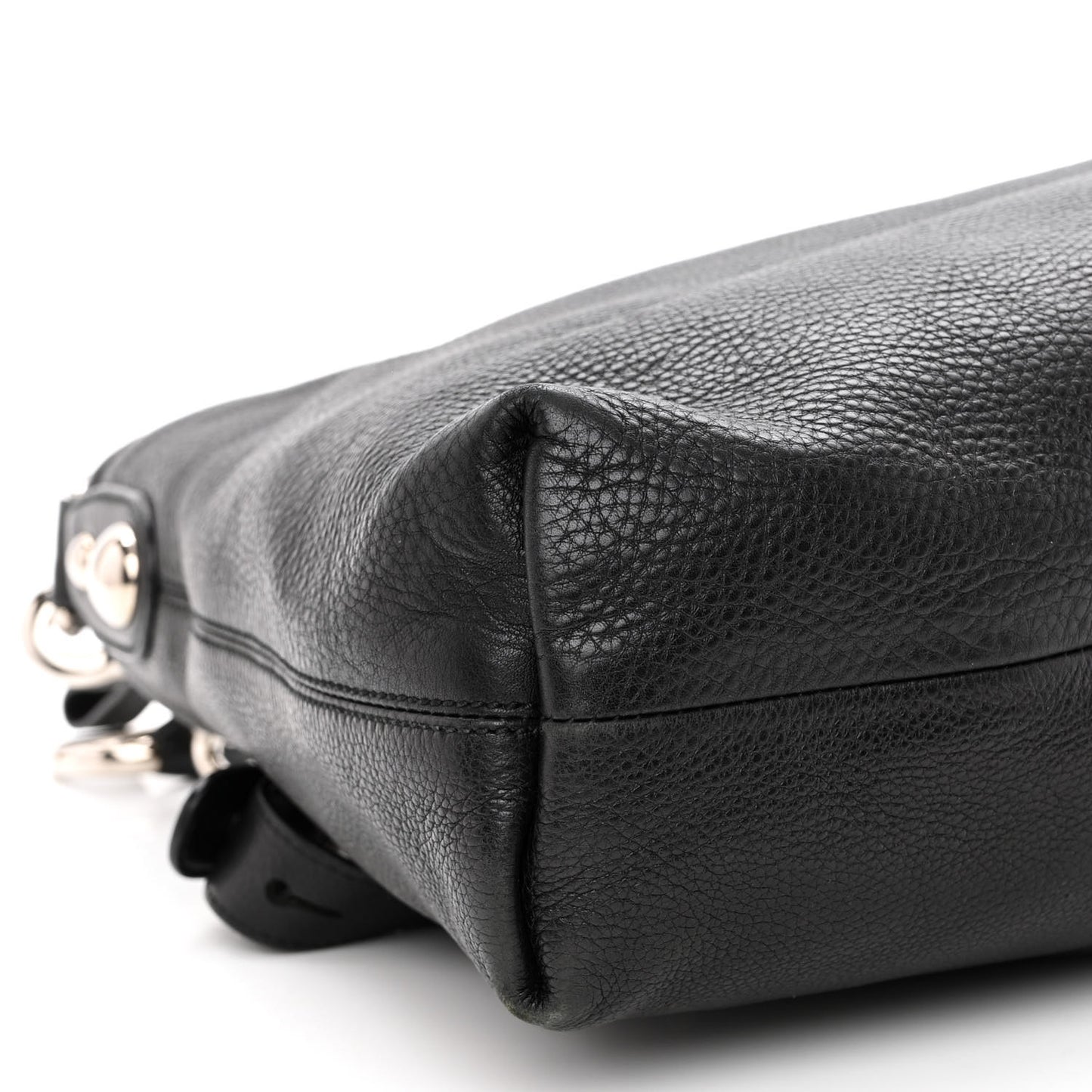 Calfskin Icon Bit Medium Hobo Black