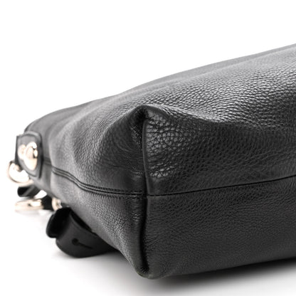 Gucci Calfskin Icon Bit Medium Hobo Black 8 of 12