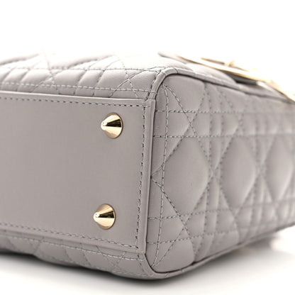 Christian Dior Lambskin Cannage Small My ABC Dior Lady Dior Grey 10 of 10