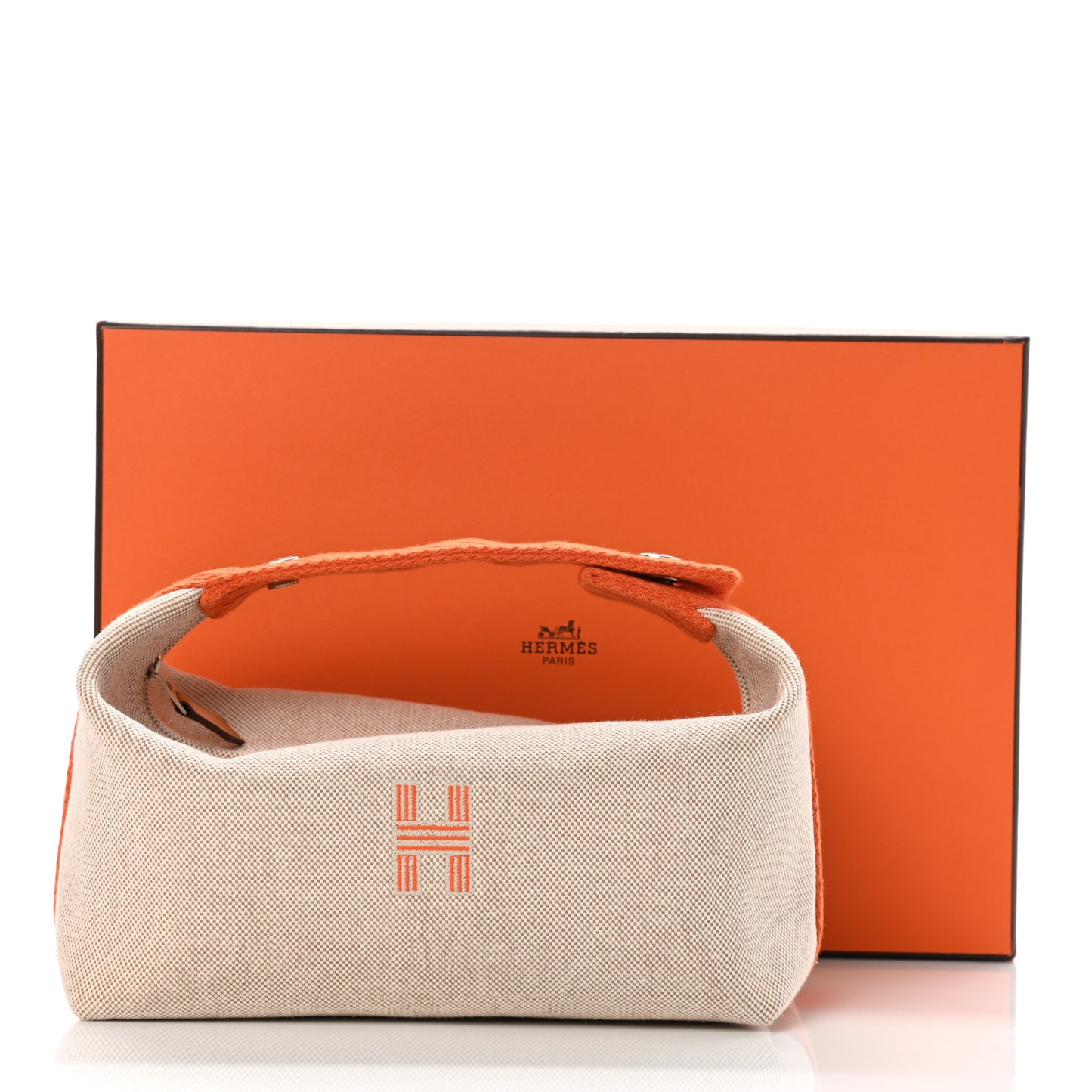 Canvas Small Bride-A-Brac Pouch Natural Orange