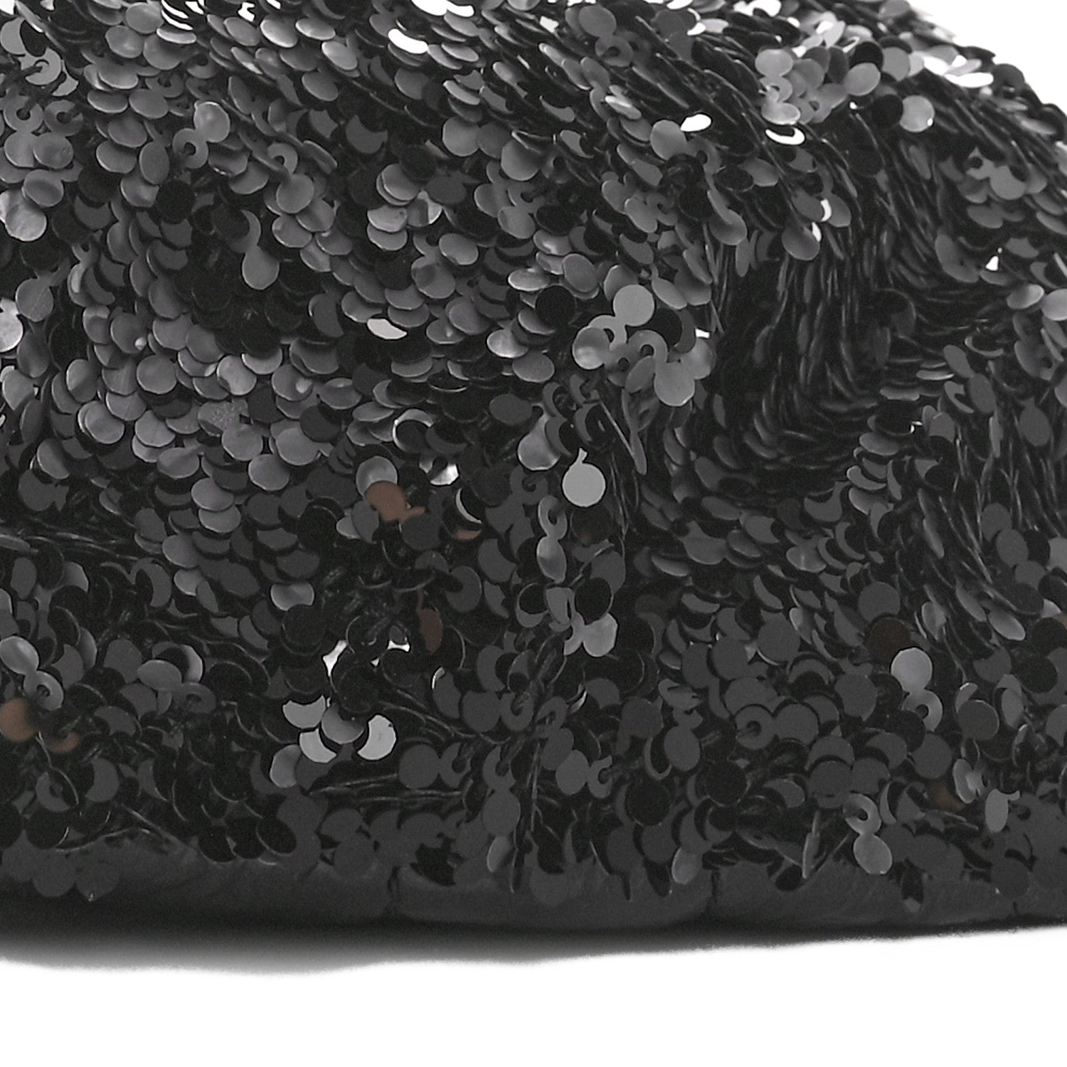 Chanel Sequin Shiny Aged Calfskin Sparkling City Waist Bag Fanny Pack Black Silver 10 of 11