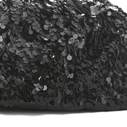 Chanel Sequin Shiny Aged Calfskin Sparkling City Waist Bag Fanny Pack Black Silver 10 of 11