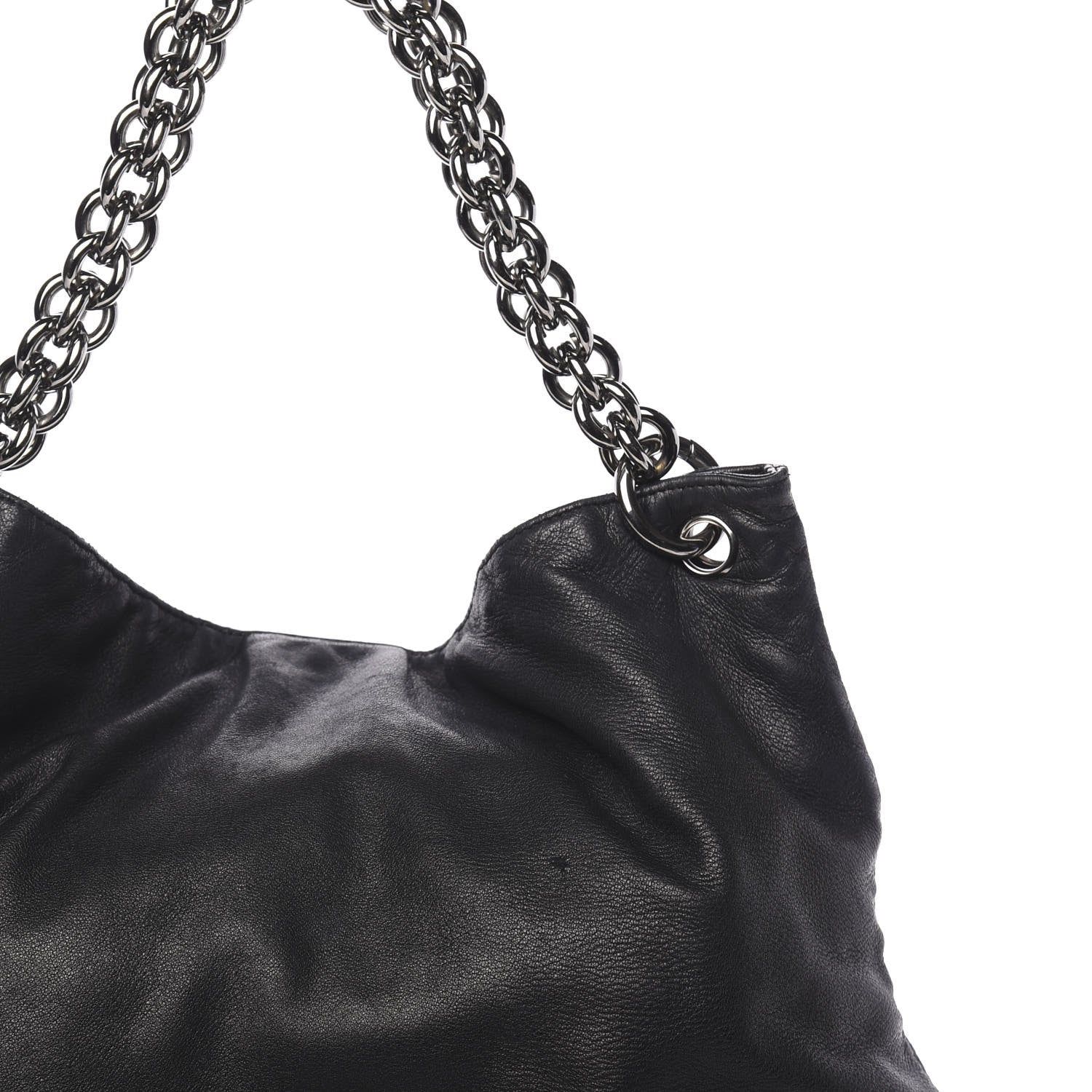 Chanel Lambskin Soft and Chain Large Hobo Black 11 of 11