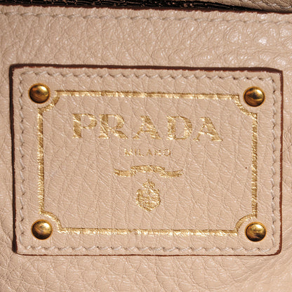 Prada Vitello Daino Shopping Satchel Visone 6 of 9